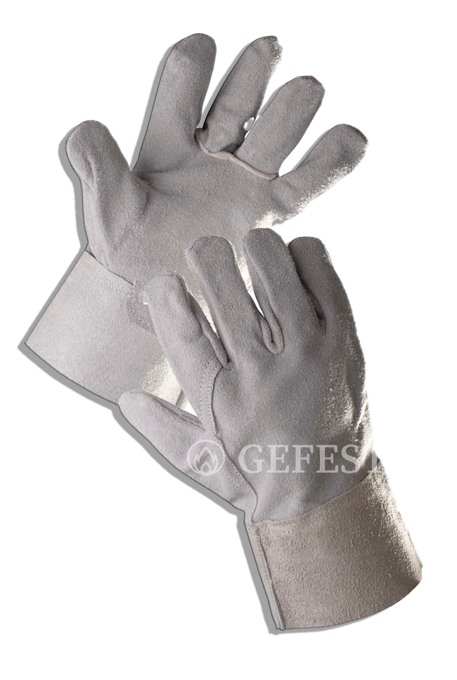 Краги спилковые (серые)