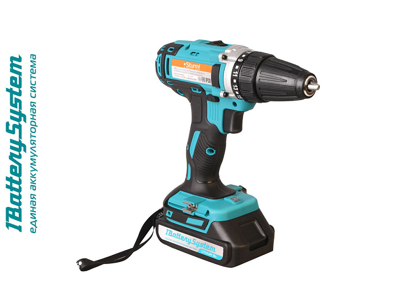 Дрель-шуруповерт STURM,  18В  3618